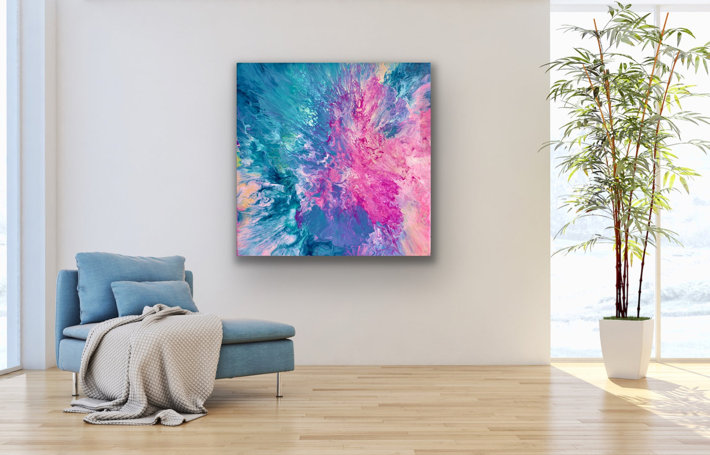 DRIFTED INTO CERULEAN - Print on Canvas