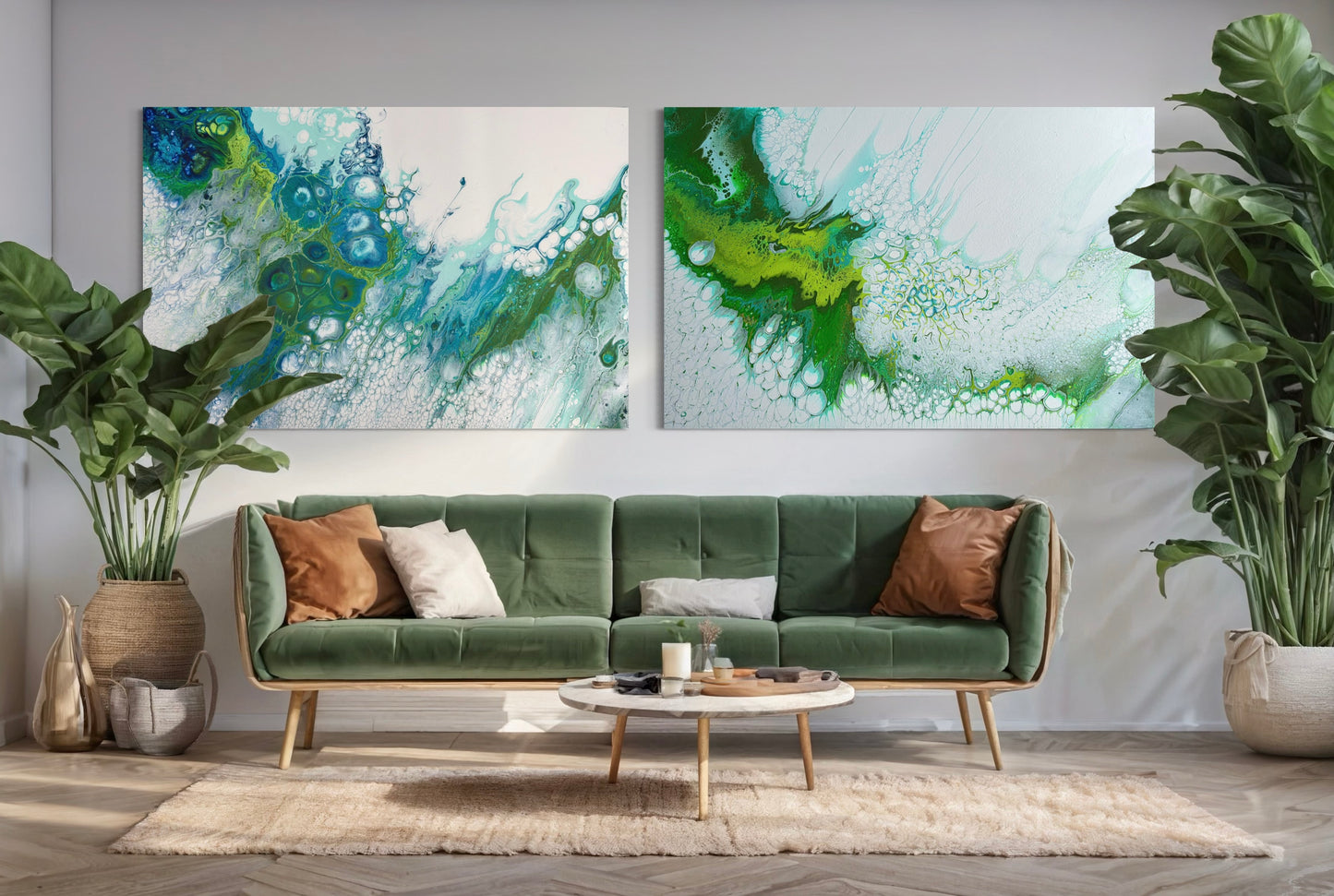 Beneath The Surface & Ocean’s Dream - Gallery Set of Two - Canvas Prints