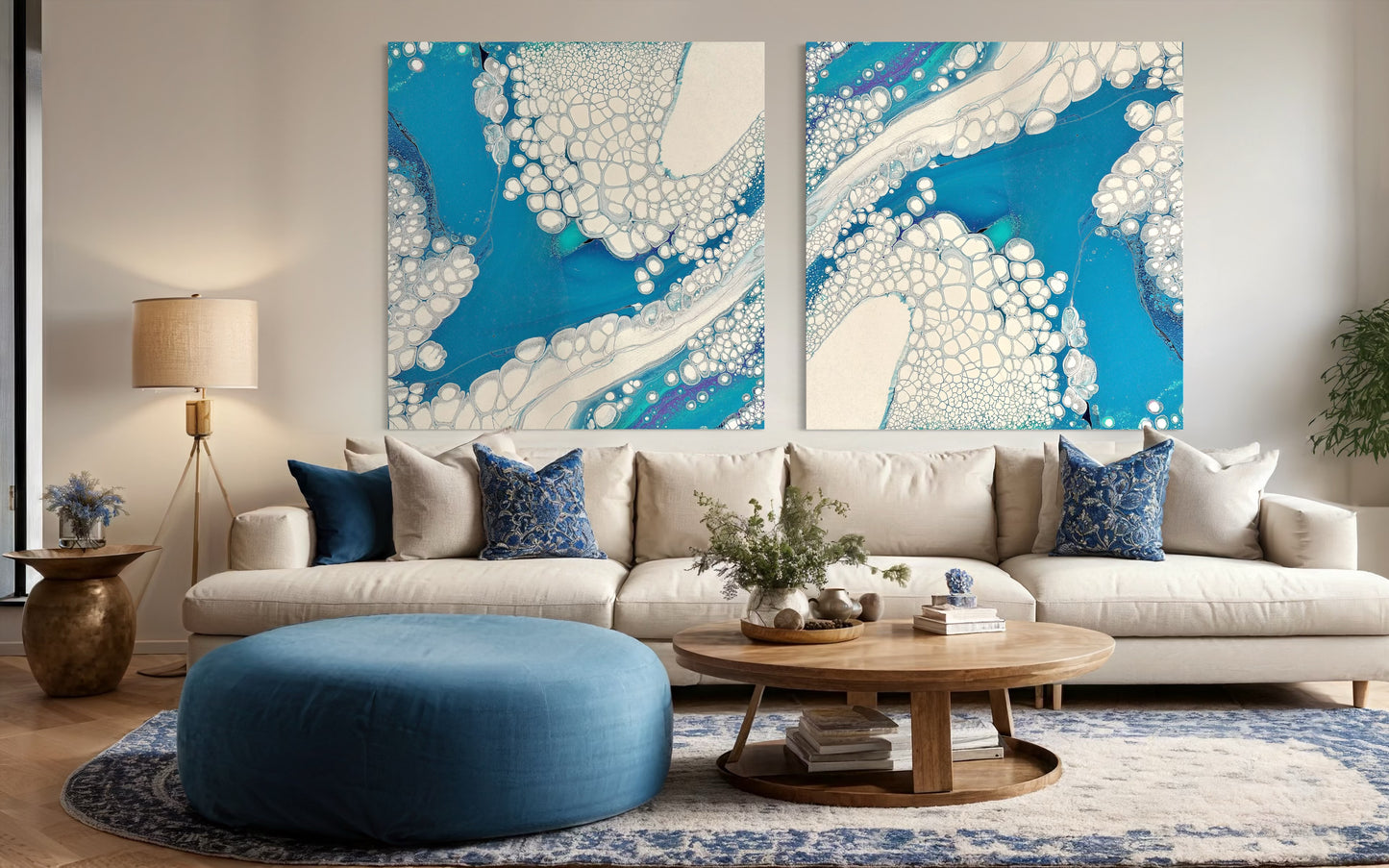 Sea-Foams Song - Gallery Set of Two - Canvas Prints
