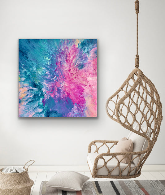 DRIFTED INTO CERULEAN - Print on Canvas