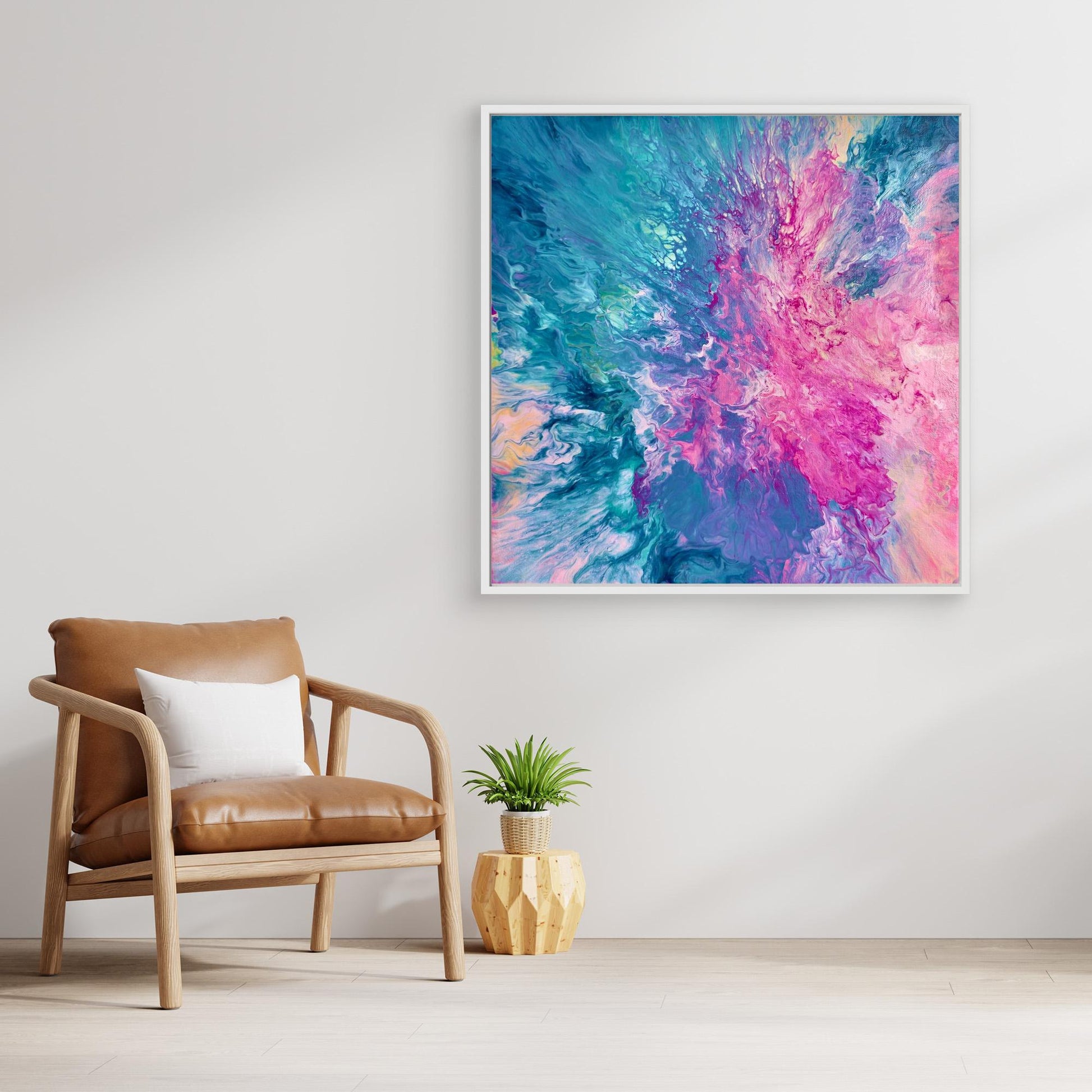 Drifted into Cerulean - Print on Canvas