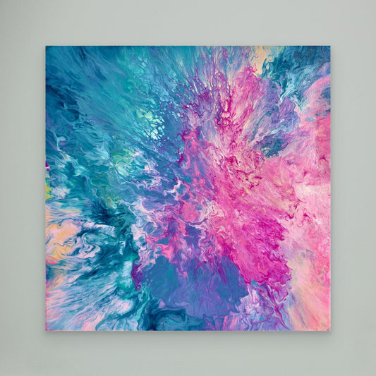 Drifted into Cerulean - Print on Canvas