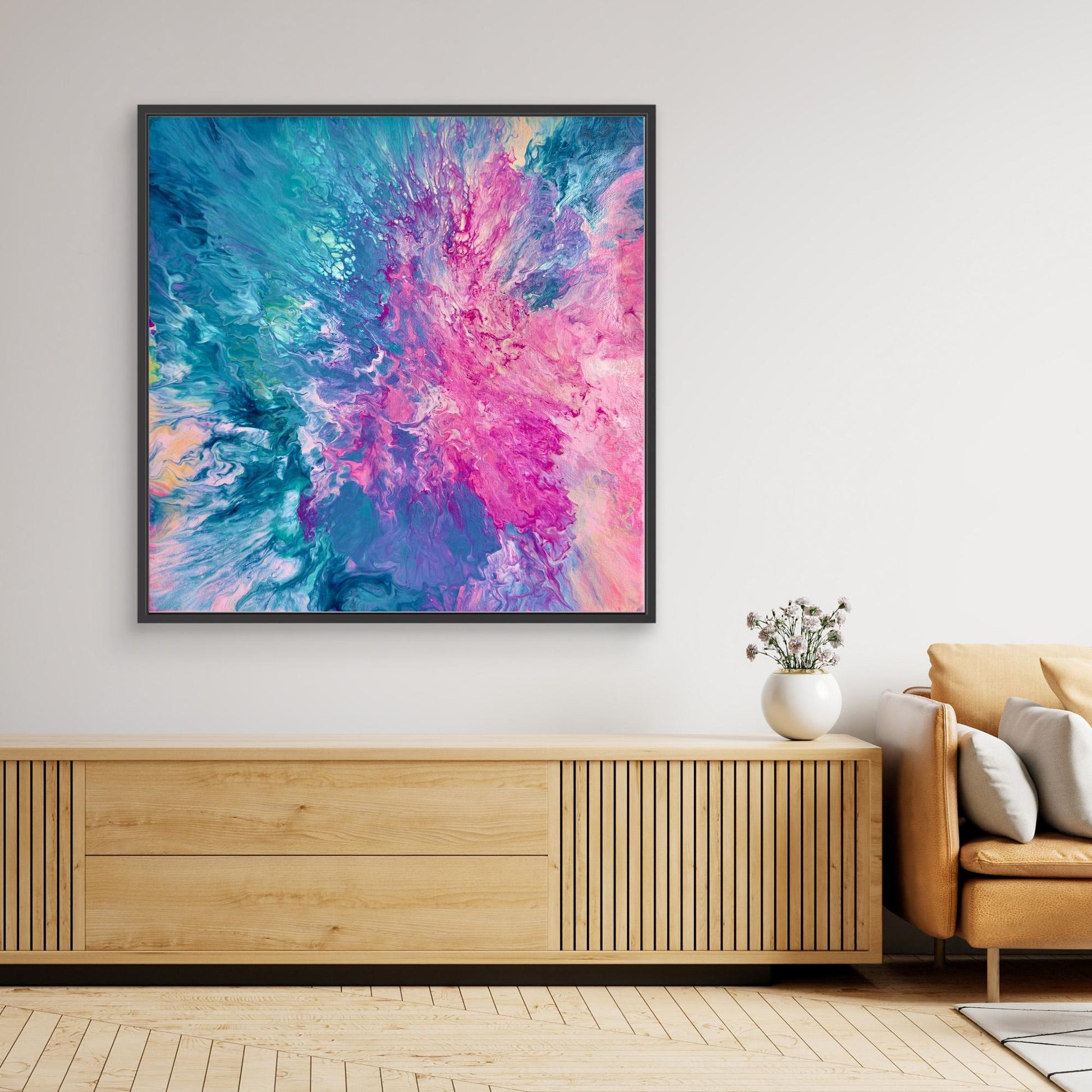 Drifted into Cerulean - Print on Canvas