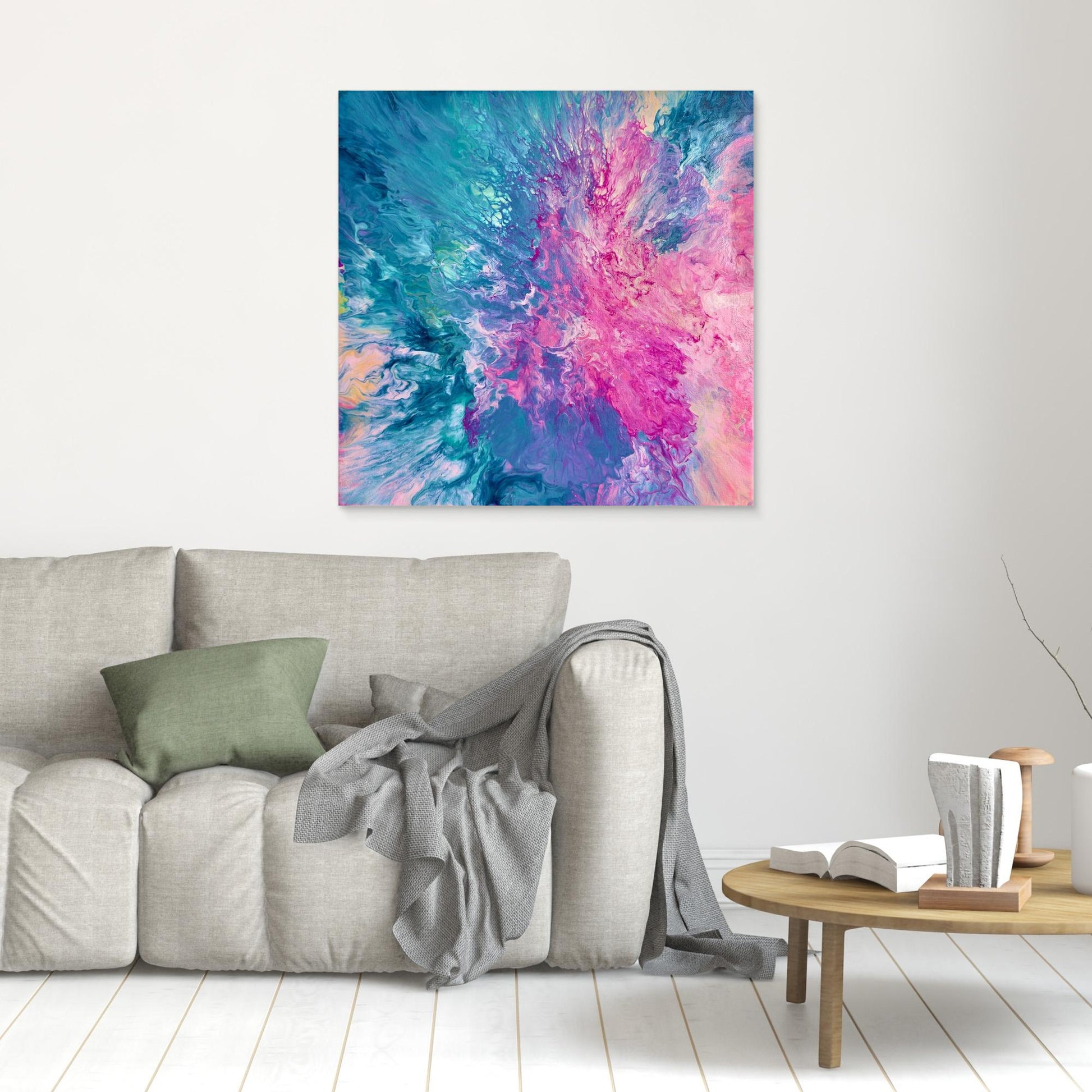 Drifted into Cerulean - Print on Canvas