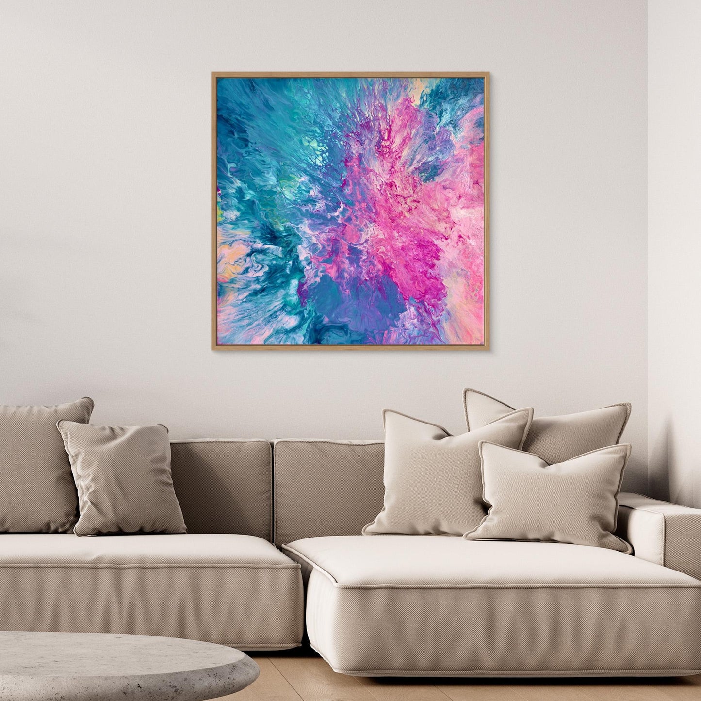 Drifted into Cerulean - Print on Canvas