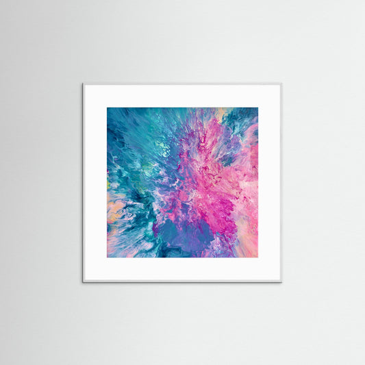 Drifted into Cerulean - Fine Art Paper Print